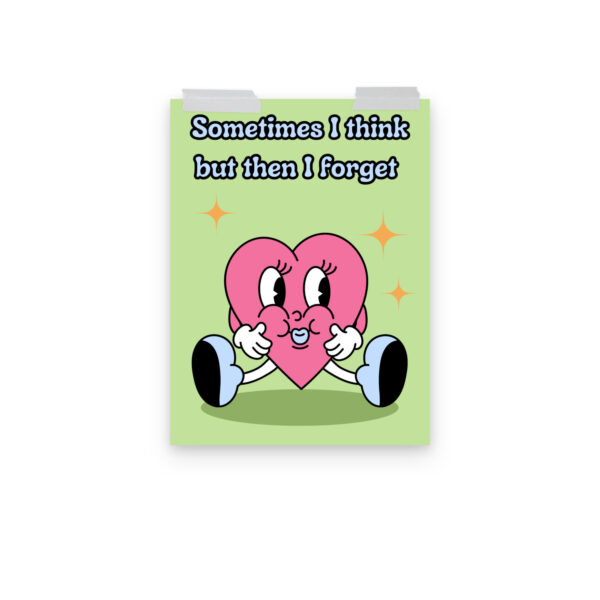 Poster "I forget" – Bild 3