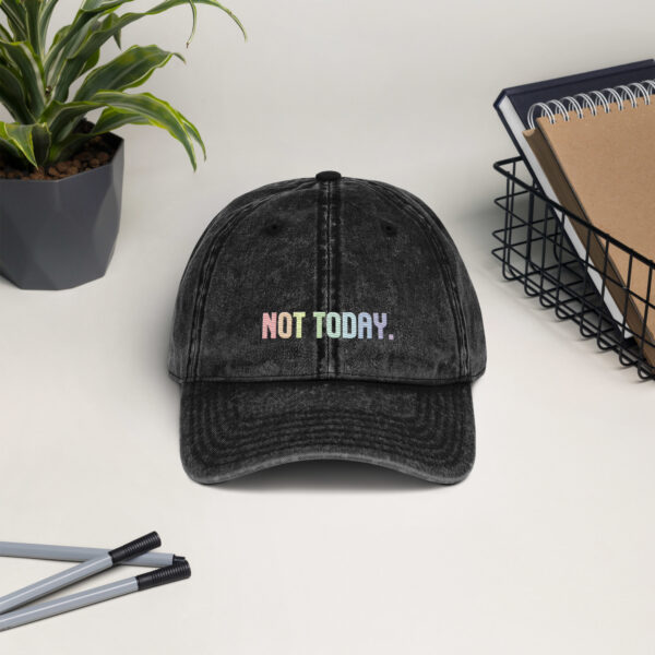 Vintage Cap "NOT TODAY" – Bild 2