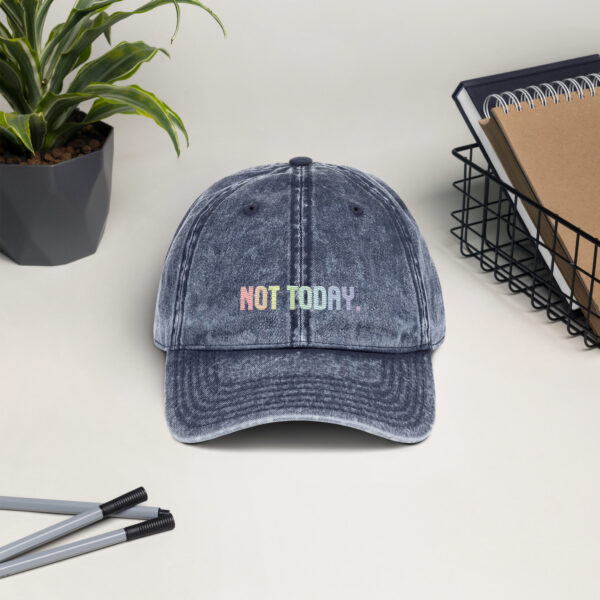 Vintage Cap "NOT TODAY" – Bild 3