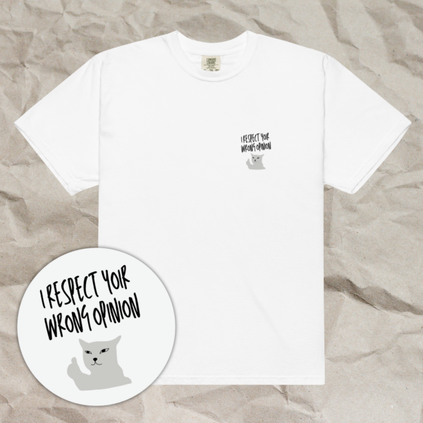 shirt wrong opinion on paper